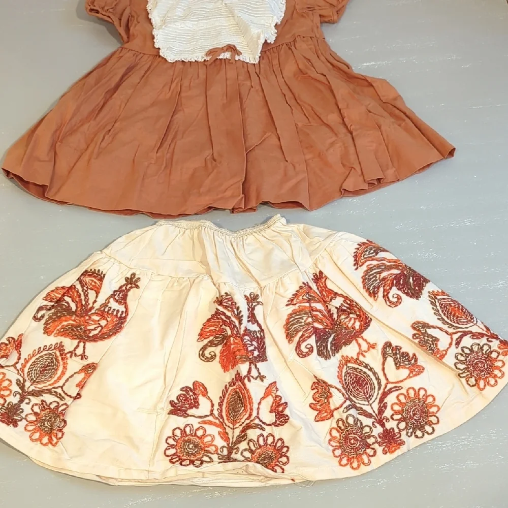 Vintage Girls Dress‎ & Matching Skirt